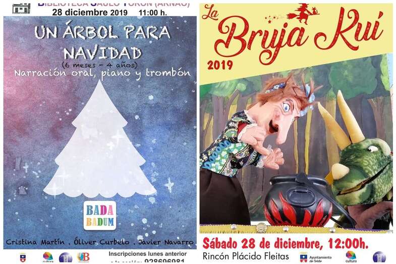 Cartel de las dos actividades (Foto TA)